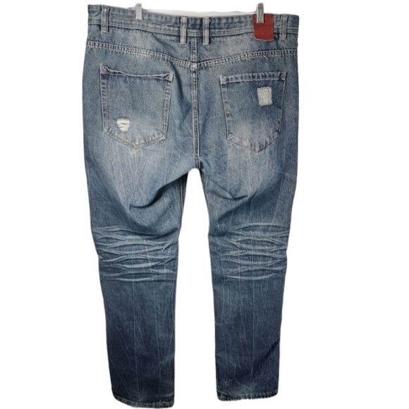 Switch Remarkable Men's Premium Denim Blue Jeans Size 40X32 100% Cotton - Picture 2 of 15